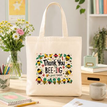 Thank You For Bee Ing A Great Teacher Tote Bag, 5 of 7