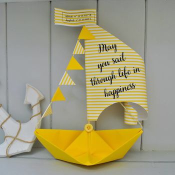 Personalised Engagement Sail Boat Card, 7 of 12