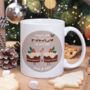 Personalised ‘Pudding Up With Me’ Couples Christmas Mug, thumbnail 1 of 4