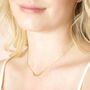 Ombre Crystal Star Bar Necklace In Gold, thumbnail 8 of 9