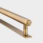Brass Antique Gold Hexagonal Handles With Backplate, thumbnail 1 of 3
