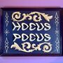 'Hocus Pocus' Wall Art Sign With Gypsy Scrolls, thumbnail 9 of 9