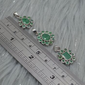 Emerald Pendant Necklace: May Birthstone, 3 of 9