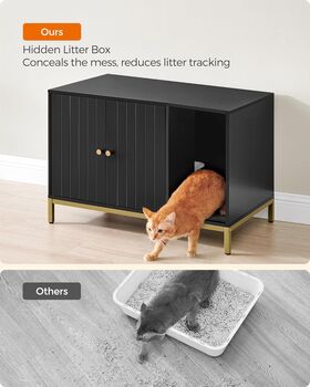 Two In One Hidden Cat Litter Box And Side Table, 7 of 9