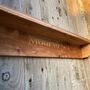 Engraved Oak Farmhouse Style Shelves, Made To Length, thumbnail 4 of 10