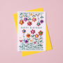 Handmade Birthday Card With Pom Pom Flowers, thumbnail 3 of 5