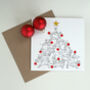 Dachshund Sausage Dog Christmas Tree Card, thumbnail 1 of 3