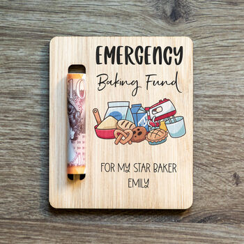 Personalised Emergency Baking Fund Money Holder Magnet, 4 of 5