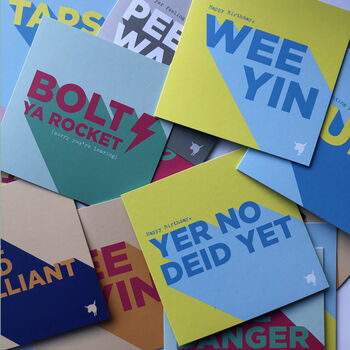 'Wee Yin' Scottish Banter New Baby Card, 2 of 2