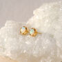 Maya Opal Stud Earrings Silver Or Gold Plated, thumbnail 1 of 12