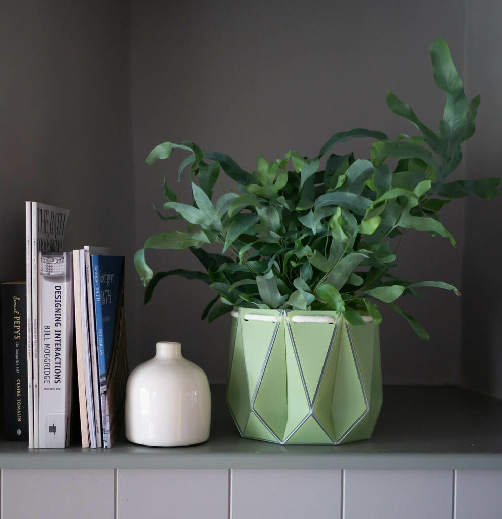 Origami Self Watering Eco Plant Pot: 18cm | Sage, 1 of 6