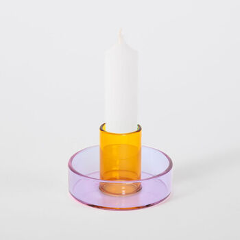 Duo Tone Glass Candleholder, 8 of 12