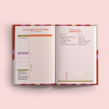 2024 2025 Academic Diary A5 Hardcover | Pink And Red, 7 of 9