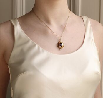 Ruby Deco Jewel Locket Necklace, 2 of 9