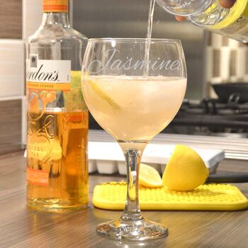 Elegantly Designed Personalised Gin Glass, 2 of 10