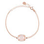 Beatrice Oval Gemstone Bracelet Rose Gold Plated Silver, thumbnail 9 of 12