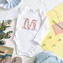 Liberty Of London Personalised Baby Bodysuit L Sleeve, thumbnail 2 of 6