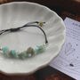 Amazonite Crystal Bracelet – Adjustable Cord, thumbnail 2 of 5