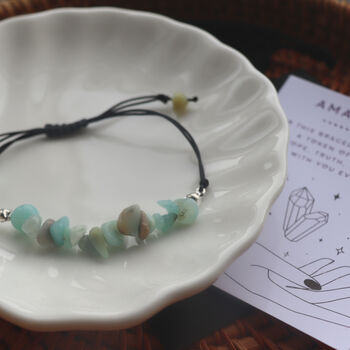 Amazonite Crystal Bracelet – Adjustable Cord, 2 of 5