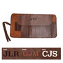 Personalised Brown Leather Knife Roll, thumbnail 4 of 9