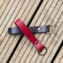 Personalised English Leather Keyring Outdoor Fathers Day Gift, thumbnail 7 of 7