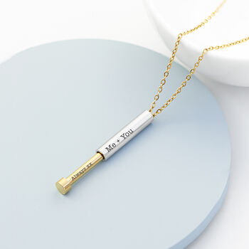 Personalised Hidden Message Capsule Necklace, 3 of 10