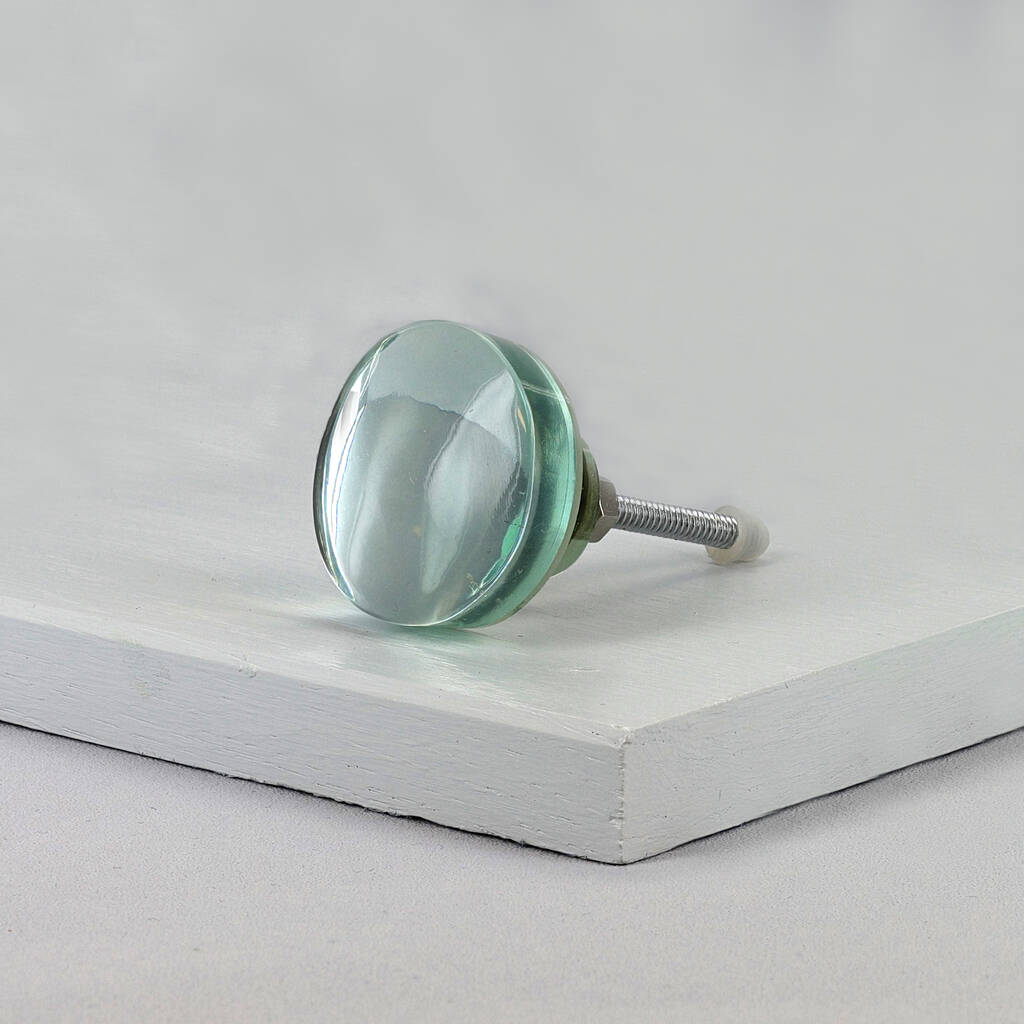 G Decor Alma Crystal Clear Mirror Glass Pull Knobs By G Decor