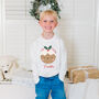 Personalised Kids Little Pudding Christmas Jumper, thumbnail 3 of 3