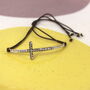 Crystal Cross Friendship String Bracelet, thumbnail 3 of 3