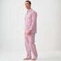 Men's 'St James Red' Pinstripe Crisp Cotton Pyjama Set, thumbnail 2 of 4