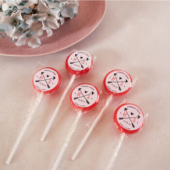 Personalised Initials Wedding Favour Lollipops, 2 of 6