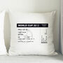Personalised Football Ticket Cushion For Dad, thumbnail 2 of 2