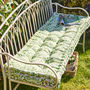 Oakwood Leaf Print Bench Cushion, thumbnail 1 of 5