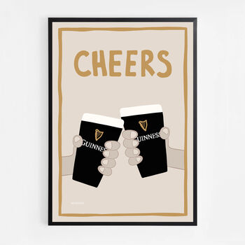 Cheers Guinness Print, 5 of 8