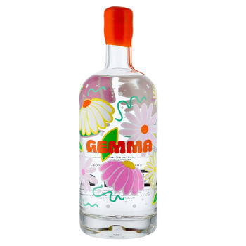 Personalised Retro Floral 75cl Gin/Vodka Bottle, 2 of 7
