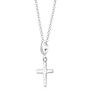 Sterling Silver Cross Necklace, thumbnail 2 of 7