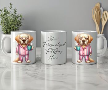 Personalised Golden Retriever Morning Coffee Pet Dog Gift Mug, 2 of 2