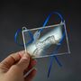 Hare Engraved Glass Hanging Decoration, thumbnail 2 of 6