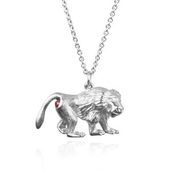 Baboon Necklace With Ruby Bottom, 2 of 7