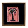 Beaded Pink Palm Portrait Brooch, thumbnail 3 of 4