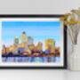 Canary Wharf Skyline, East London Illustration Art Print, thumbnail 2 of 3