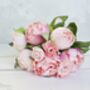 Luxury Soft Peony Bouquet With Ranunculus Silk, thumbnail 3 of 4