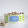 Personalised Pet Bowl Houndstooth, thumbnail 1 of 6