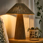Natural Jute Rope Tapered Mushroom Table Lamp, thumbnail 2 of 4