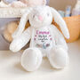 Personalised My First Easter Bunny Toy With Name, thumbnail 3 of 6