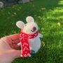 Christmas Felt Mouse In Scarf, thumbnail 6 of 6