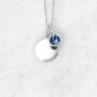 Genuine Sapphire Cz Necklace In Sterling Silver, thumbnail 6 of 12