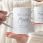 Personalised Valentines Couple Mugs Heart Handle, thumbnail 2 of 2