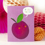 Mini Plum Greetings Card, thumbnail 1 of 4