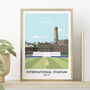 Any International Cricket Ground Illustrated Art Print, thumbnail 5 of 12